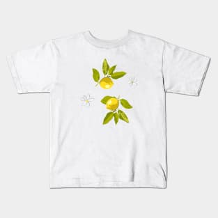 Lemon and flowers Kids T-Shirt